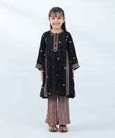 2 Piece - Embroidered Cotton Net Suit