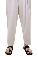 Off White Cotton Shalwar