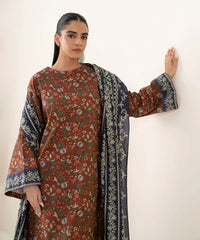 3 Piece - Printed Cotton Suit