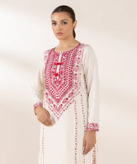 Embroidered Raw Silk Shirt