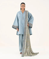 3 Piece - Printed Cotton Suit