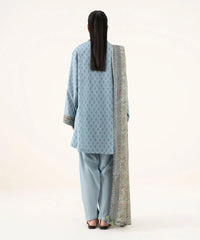 3 Piece - Printed Cotton Suit
