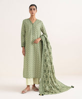 3 Piece - Printed Light Khaddar Suit