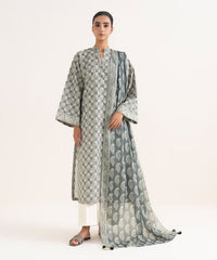 2 Piece - Printed Cotton Suit
