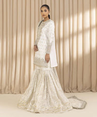 3 Piece - Embroidered Raw Silk Suit