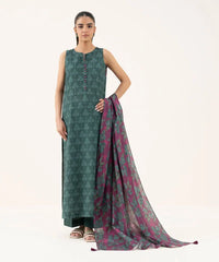 3 Piece - Printed Light Khaddar Suit