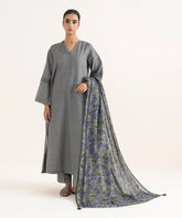 3 Piece - Printed Light Khaddar Suit