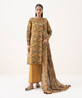 3 Piece - Printed Cotton Suit