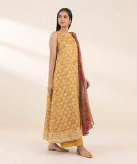 3 Piece - Printed Zari Lawn Suit