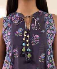 3 Piece - Printed Zari Lawn Suit