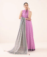 3 Piece - Printed Light Linen Suit