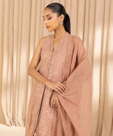 3 Piece - Embroidered Cotton Suit