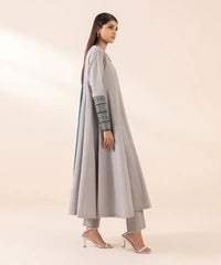 3 Piece - Embroidered Dobby Suit