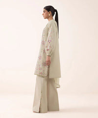 3 Piece - Embroidered Dobby Suit