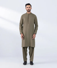 Embroidered Wash & Wear Suit