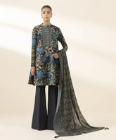 2 Piece - Embroidered Cotton Suit