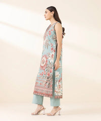 3 Piece - Embroidered Dobby Suit