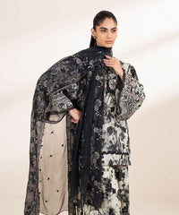 3 Piece - Embroidered Crosshatch Suit