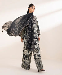 3 Piece - Embroidered Crosshatch Suit