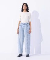 Barrel Fit Jeans with Panels