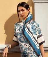 Square Print Satin Scarf