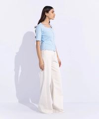 Square-Neck Rib Top