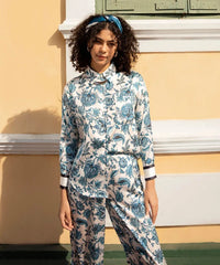 Printed Satin Shirt