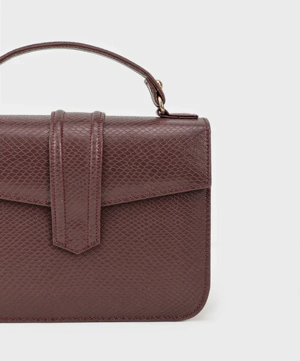 Maroon Top Handle Bag