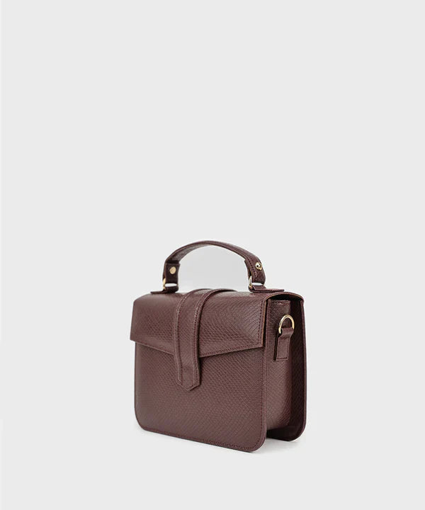Maroon Top Handle Bag