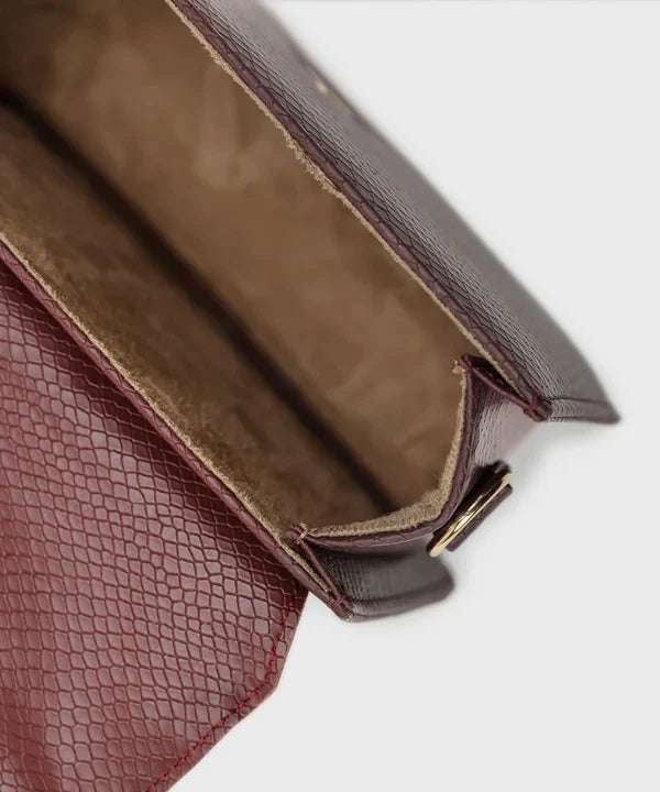 Maroon Top Handle Bag