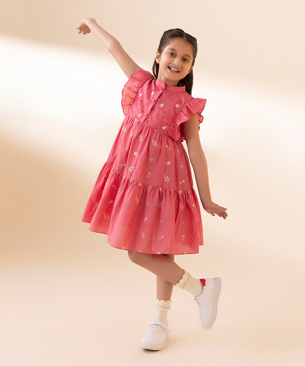 Embroidered Zari Lawn Dress