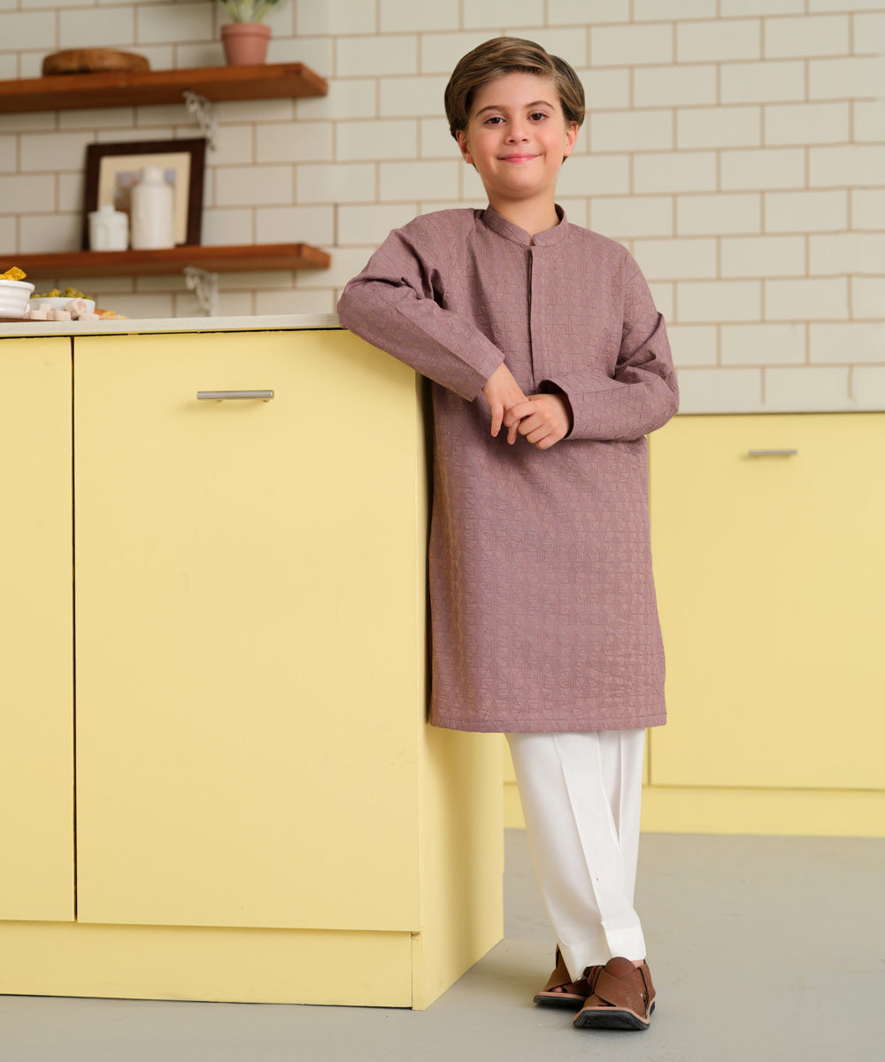 Embroidered Cotton Kurta