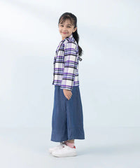 Cropped Flannel Jacket