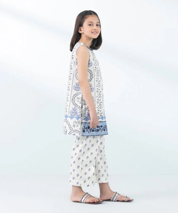 2 Piece - Embroidered Cambric Suit (KID)