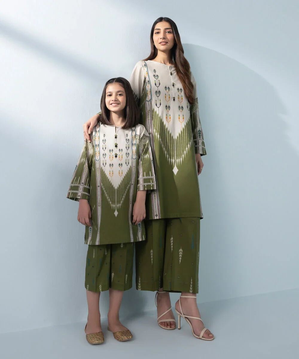 2 Piece - Printed Cambric Suit (KID)