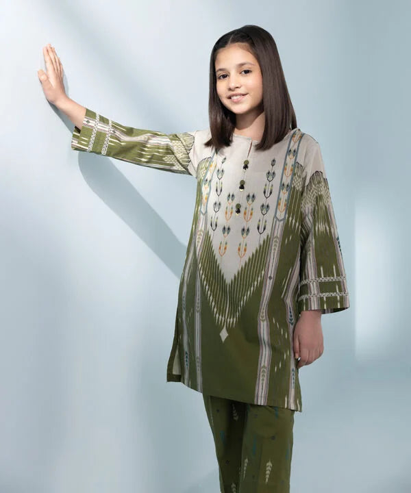 2 Piece - Printed Cambric Suit (KID)