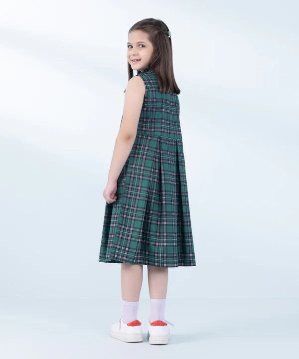 Checkered Poplin Dress