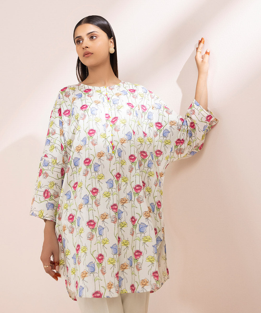 Printed Cotton Viscose Shirt