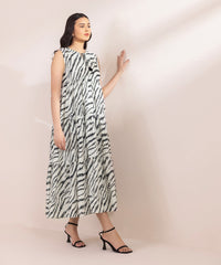 Printed Lawn Tier Dress
