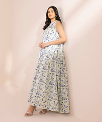 Printed Lawn Tier Dress