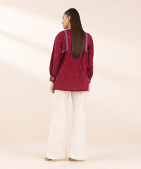 Embroidered Cambric Peplum