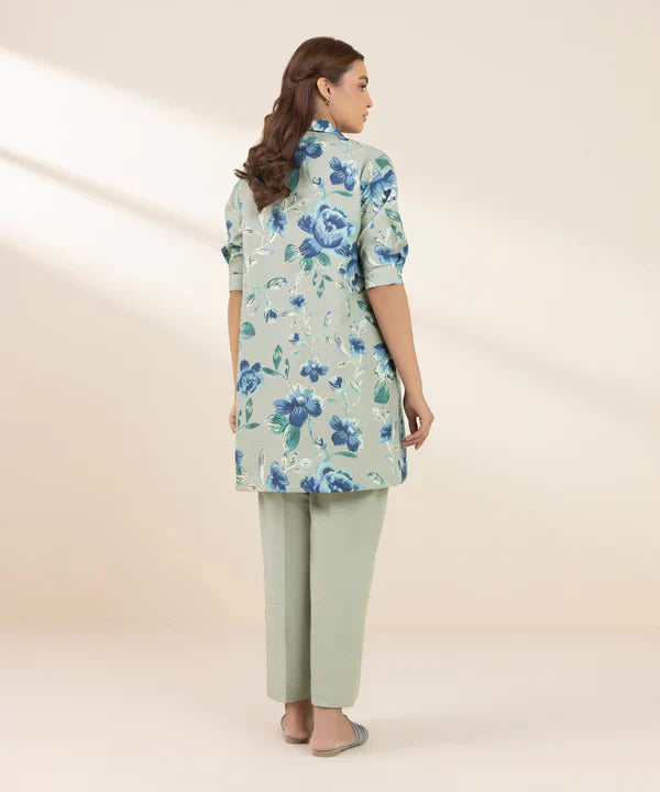 Printed Khaddar Shirt