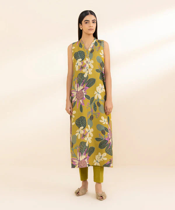 Printed Khaddar Shirt