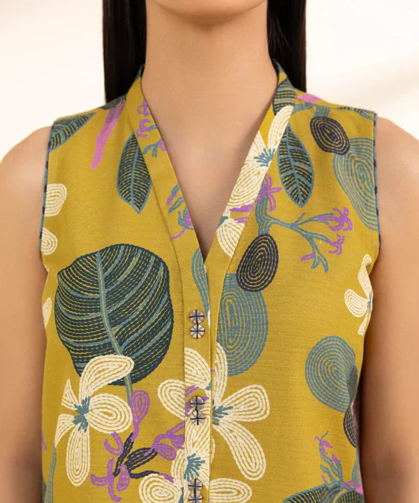 Printed Khaddar Shirt