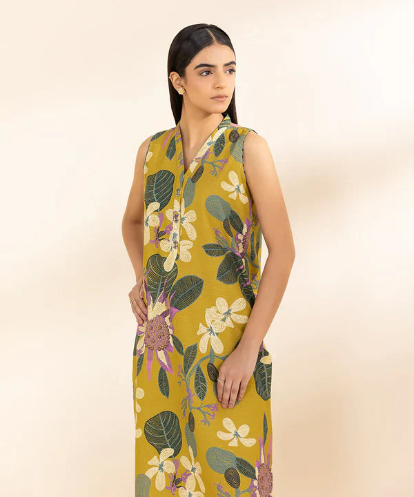 Printed Khaddar Shirt