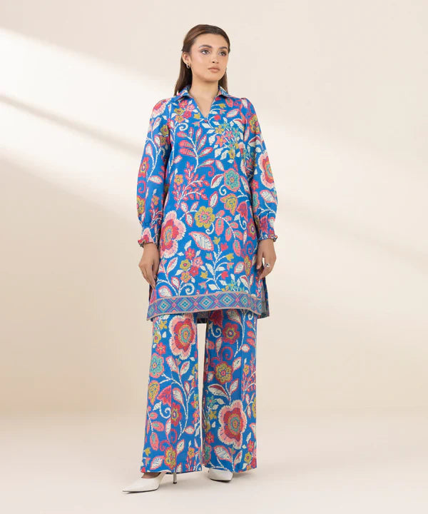 Printed Khaddar Shirt