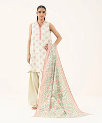 2 Piece - Printed Cotton Suit