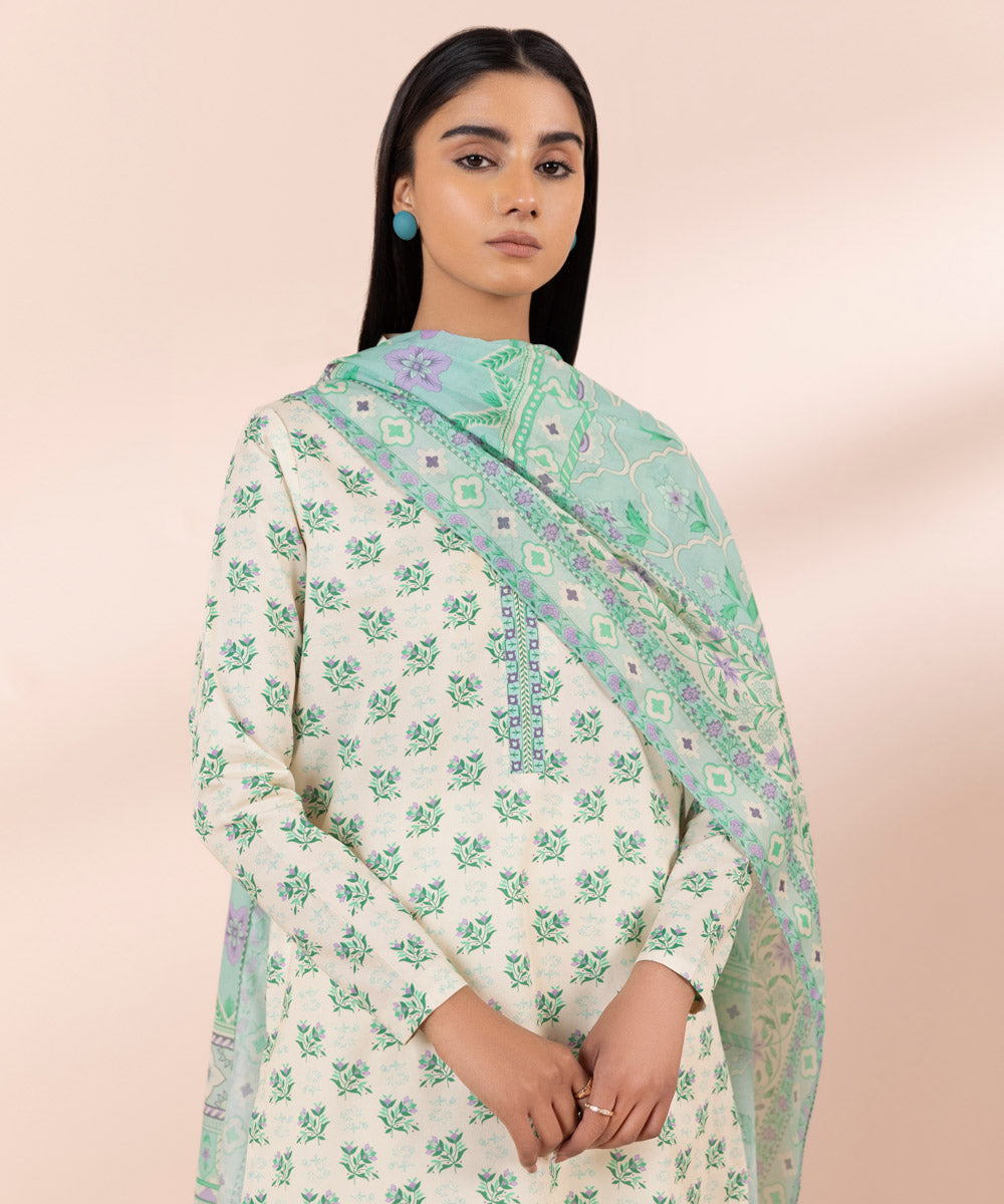 2 Piece - Printed Lawn Suit