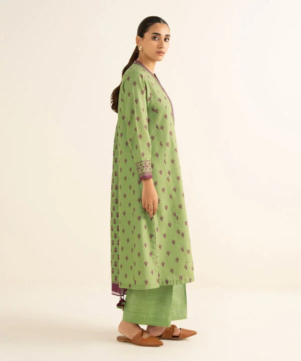 2 Piece - Printed Khaddar Suit