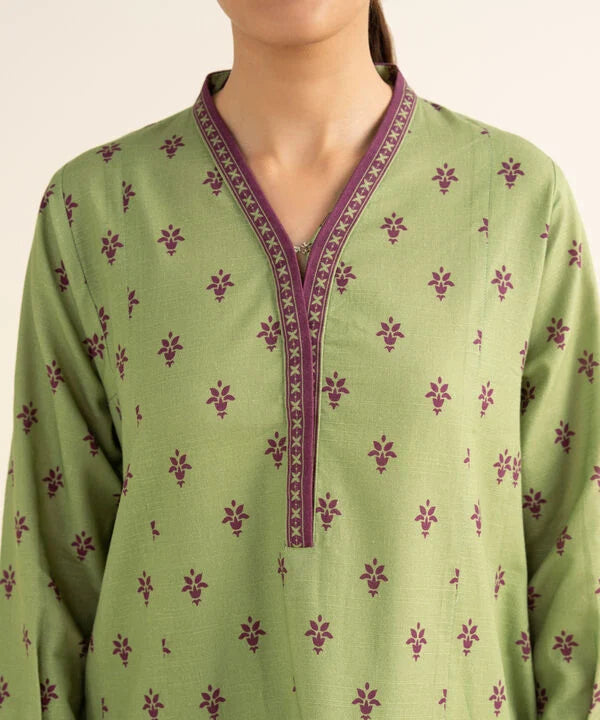 2 Piece - Printed Khaddar Suit